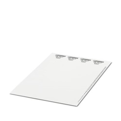 Etichette numerate 11-20 per morsettiere 6mm