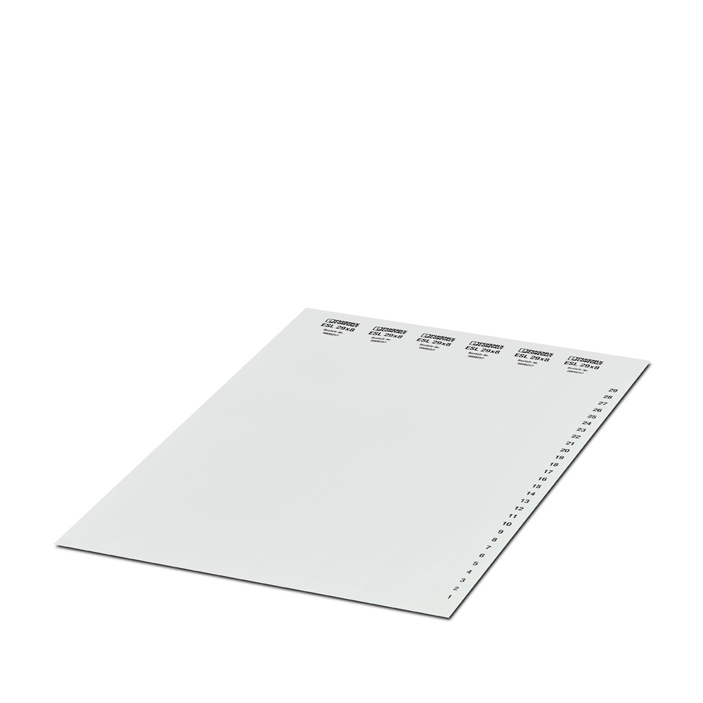 Etichetta personalizzabile 60x15mm per morsettiere