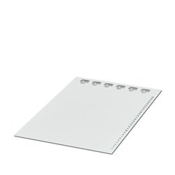 Etichetta personalizzabile 60x15mm per morsettiere