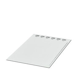 Etichetta personalizzabile 60x15mm per morsettiere