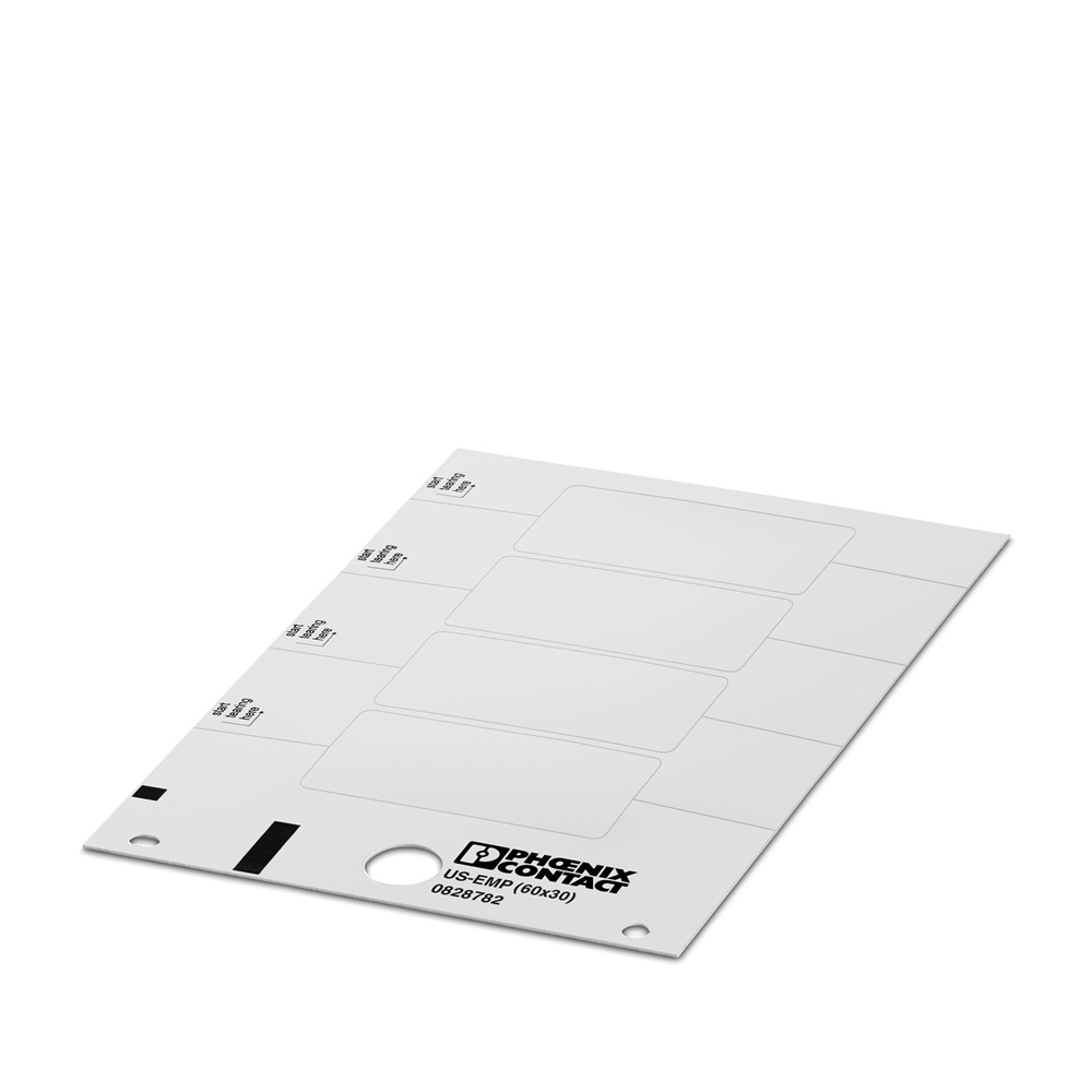Etichetta personalizzabile 90x60mm per morsettiere