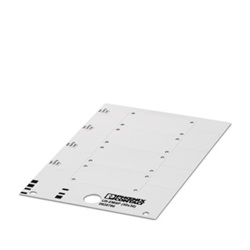 Etichetta gialla 50x30mm personalizzabile per morsettiere