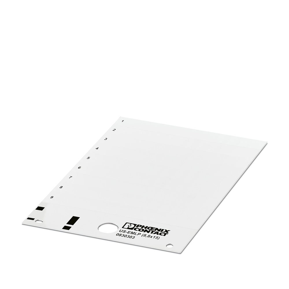 Etichetta gialla 35x46mm per morsettiere