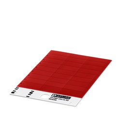 Etichetta rossa 60x30mm per morsettiere