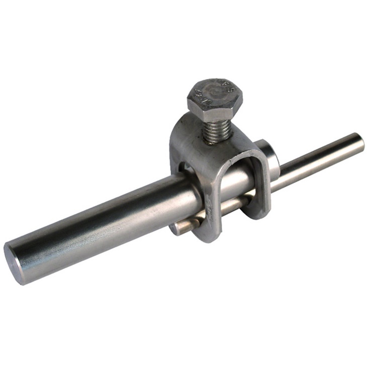 MORSETTO PER ASTA INOX PER