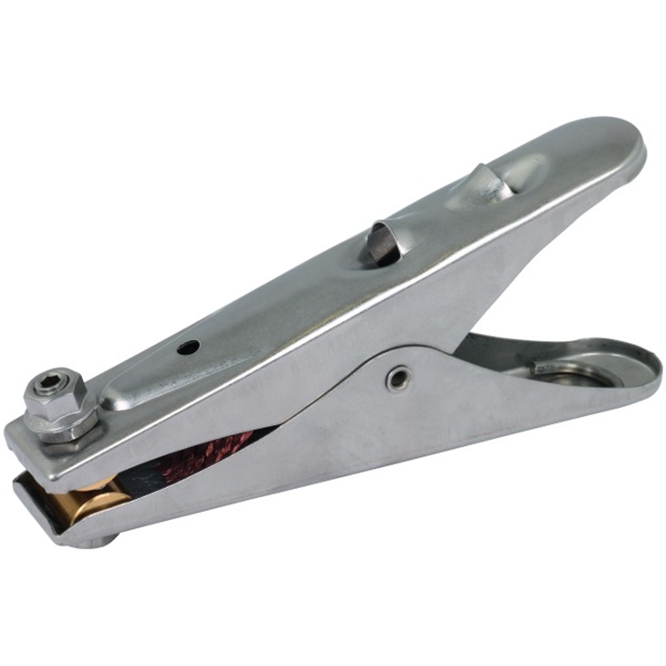 PINZA DI MESSA A TERRA L 205MM INOX