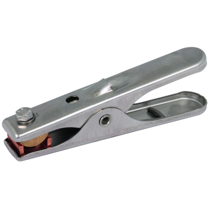 PINZA DI MESSA A TERRA L 140MM INOX