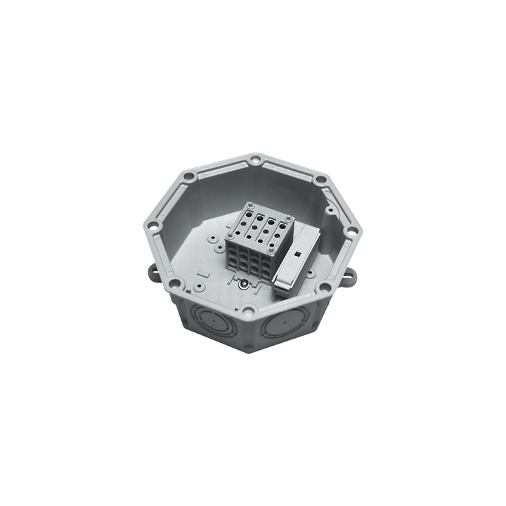 Cassetta derivazione PA6 V0 4 poli 16mmq portafusibile IP54 per impianti industriali e pubblica illuminazione