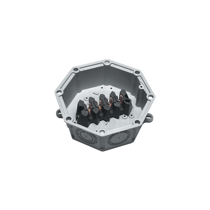Cassetta derivazione PA6 V0 4 poli 25 mmq 183x183 mm per impianti industriali e illuminazione pubblica