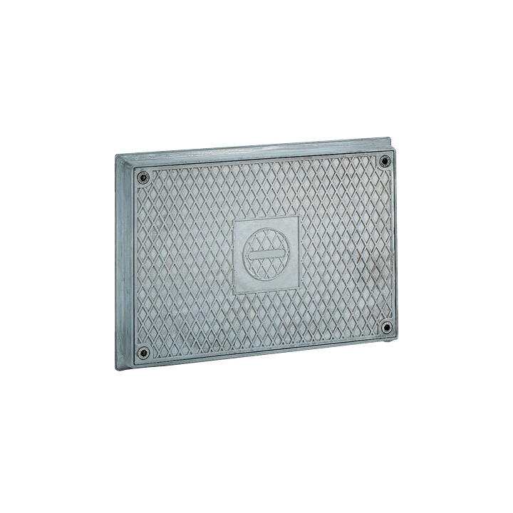 Chiusino stradale alluminio IP55 169x266x40 mm per pozzetti elettrici e telefonici