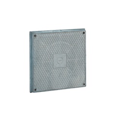 Chiusino stradale alluminio IP55 266x266x40 mm per pozzetti elettrici e telefonici