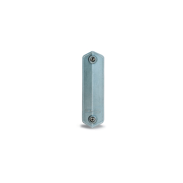Portello in alluminio SMV per palo ottagonale 45x186 mm IP54 IK10 fissaggio con staffe inox