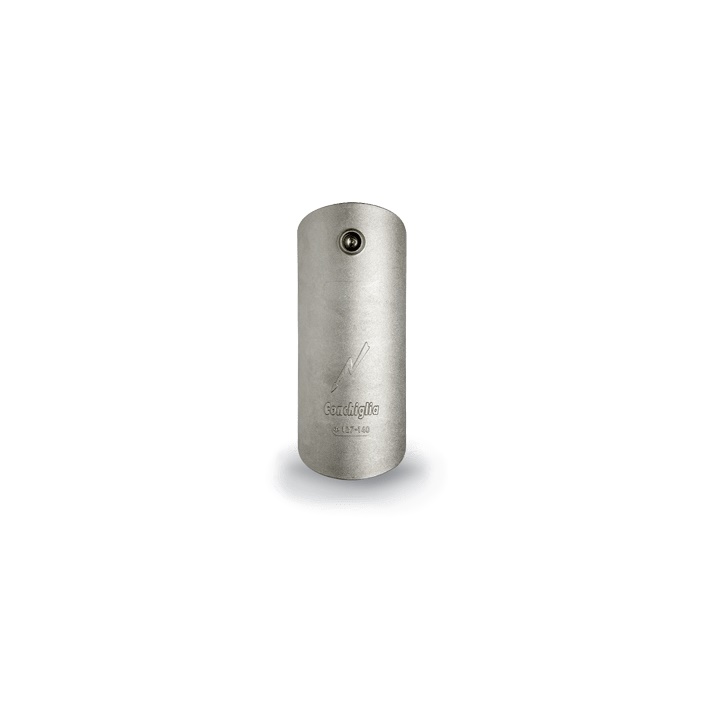 Portello in alluminio SMR per palo diametro 127-140 mm con feritoia 81x202 mm per installazioni illuminazione esterna