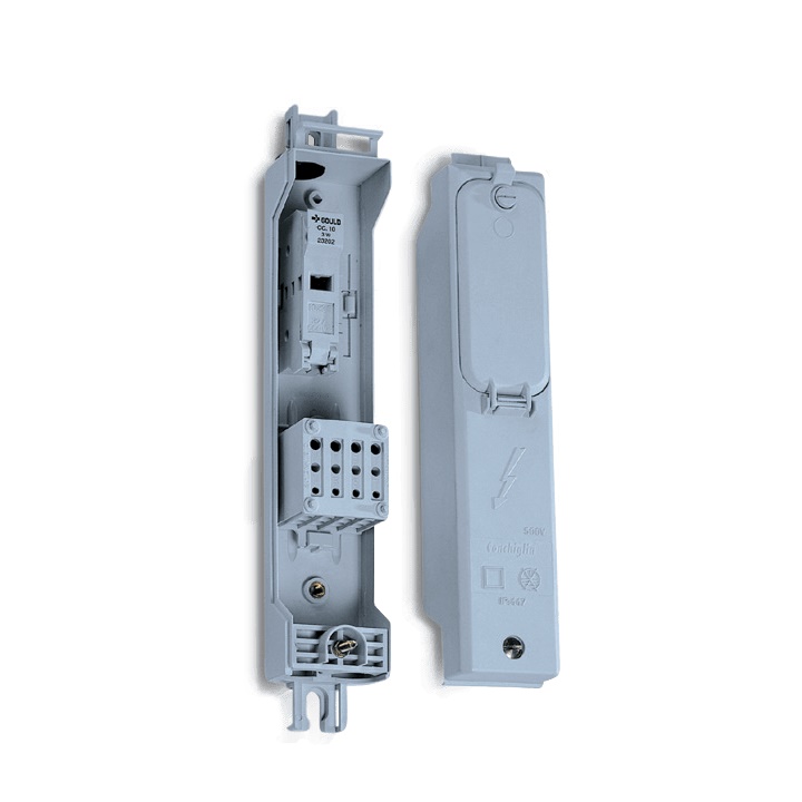 Morsettiera incasso palo doppio isolamento 4 poli 1 fusibile IP44 IK08 Serie MVE
