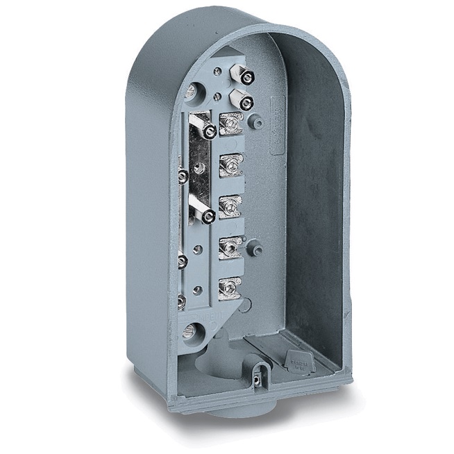 Cassetta protezione catodica alluminio anodizzato IP44 IK10 per impianti esterni misura e shuntaggio