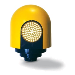 Segnalatore pedonale LSP35 bidirezionale LED giallo/blu per palo IP43 IP55