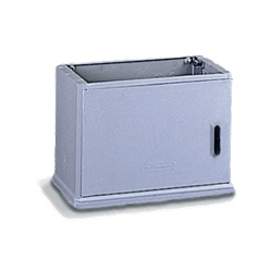 Sopralzo armadio vetroresina grigio RAL 7040 con serratura cremonese tripunto IP44 IK10 CEI EN 62208