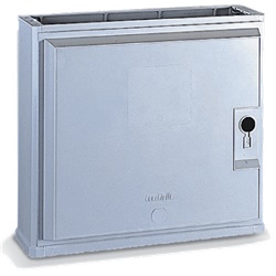 Sopralzo armadio vetroresina grigio 714x660x271 mm senza serratura IP44 IK10 per installazioni elettriche