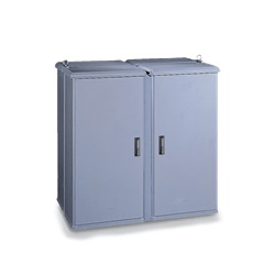Cella modulare vetroresina porta 2 ante 1394x1396x900 mm protezione IP44 IK10 uso industriale