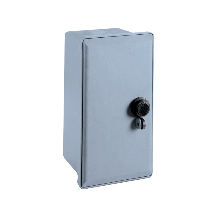Armadietto vetroresina CPMI/C IP43 IK10 per contatori elettronici con serratura triangolare e aerazione interna