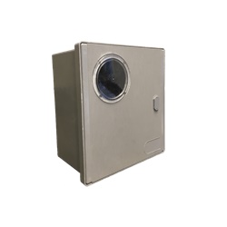 Cassetta contatori trifase SMC grigio RAL7040 coperchio rigato serratura ENEL IP43 IK10 montaggio elettronici