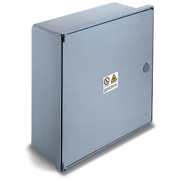 Cassetta contatori gas CPWQ in SMC grigio RAL 7040, serratura chiave Y21, aerazione labirinto, IP43, per installazione parete/incasso/muretto