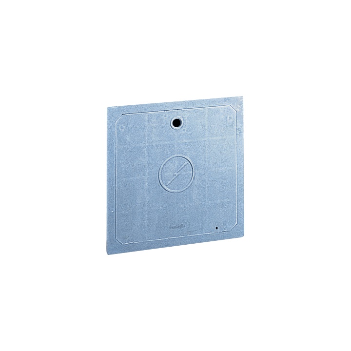 Sportello vetroresina TPV 425x425 mm con serratura chiave triangolo per nicchie IP43 IK10 grigio RAL7040