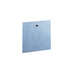 Sportello vetroresina TPV 425x425 mm grigio RAL 7040 con serratura Y21 per nicchie IP43 IK10