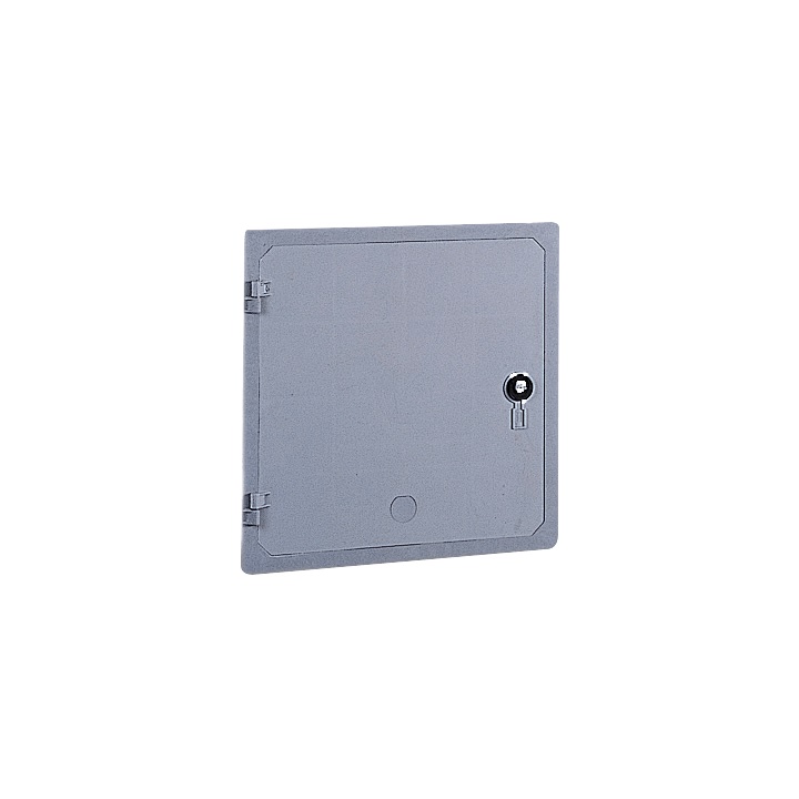 Sportello vetroresina TPV 550x550 mm grigio RAL 7040 con serratura Y21 per nicchie IP43 IK10