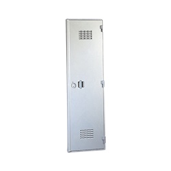 Porta per cabine MT vetroresina grigio RAL 7040 1 anta IP33 IK10 serratura cifratura 640 uso industriale