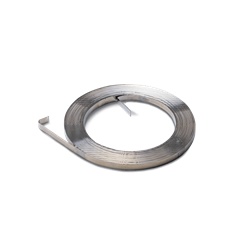 Reggia metallica acciaio inox AISI 201 spessore 0,76 mm bobina 30 m fissaggio cassette a palo
