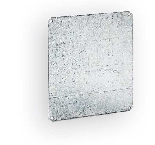 Piastra di fondo in acciaio 2mm 179x229mm per installazioni industriali e commerciali