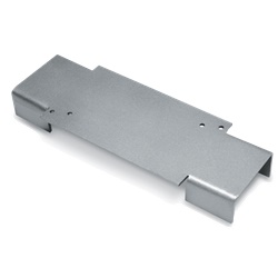 Staffa fissaggio in alluminio anodizzato anticorrosivo per pali diametro minimo 70 mm uso ancoraggio cassette elettriche