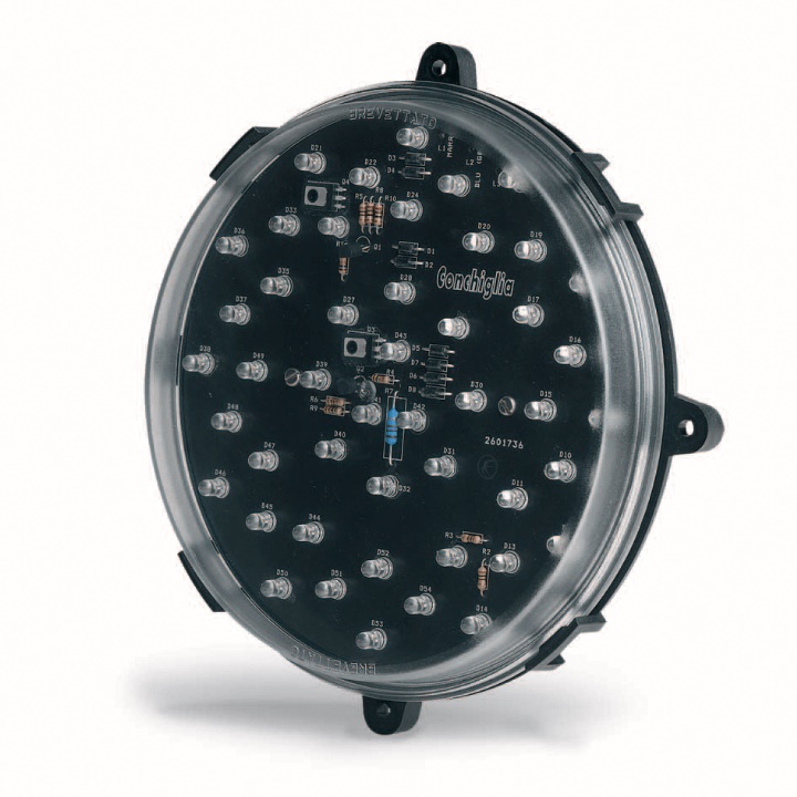 Lampada superiore LED ambra 47 LED 48 Vac per segnalatori stradali serie LSA33-34 IP67