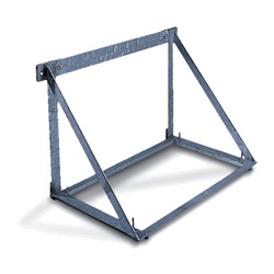 Supporto fissaggio a parete armadi serie CVL acciaio verniciato epossidico inox AISI 304 larghezza 860 mm profondità 450 mm