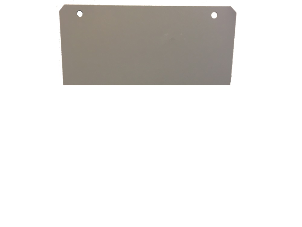 Setto inferiore chiuso in bachelite 424 mm per fissaggio a parete serie CVT-CVN con staffa
