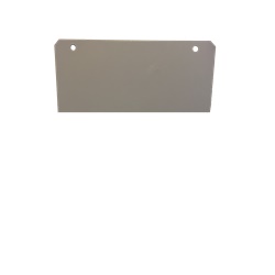 Setto inferiore chiuso in bachelite 424 mm per fissaggio a parete serie CVT-CVN con staffa