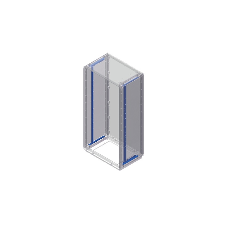 Kit montanti acciaio supporto accessori interni armadi altezza 1120 mm 2 pezzi