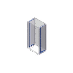 Kit montanti acciaio supporto accessori interni armadi altezza 1120 mm 2 pezzi