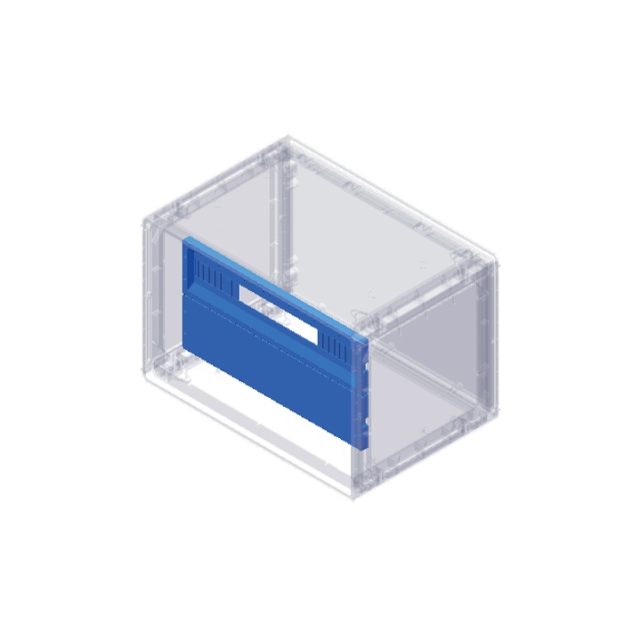 Pannello chiuso termoplastico altezza 150 mm accessorio per armadi Grafi 7 supporto apparecchiature modulari