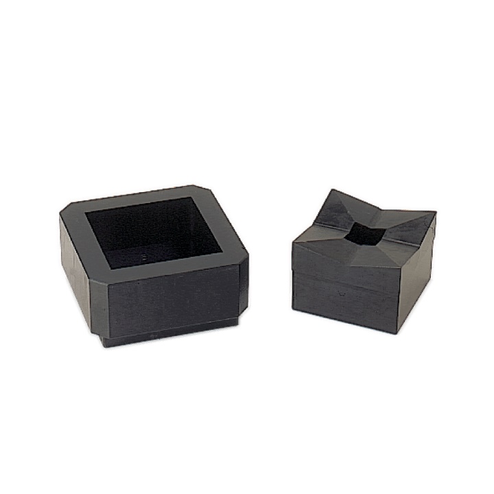 Fustella quadra 45x45 mm perno abbinato 00PQ14 utensile taglio precisione