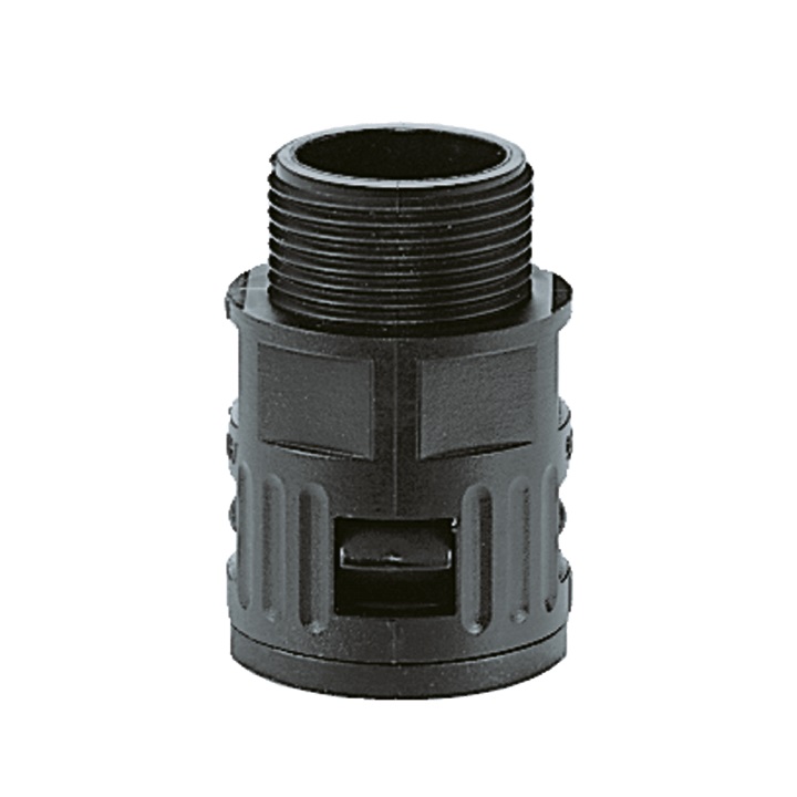 RAC.M.FISSO PG16 AD28,5 NERO IP66 C