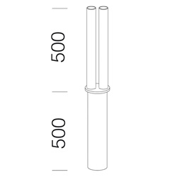 INNESTO BILAMPADA IRIDE 384 GREY900