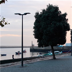 Palo conico 1481 altezza 8800 mm colore grafite per illuminazione LED esterni