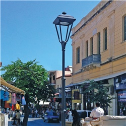Palo illuminazione LED 1411 altezza 3365mm colore antracite RAL7021 uso esterno