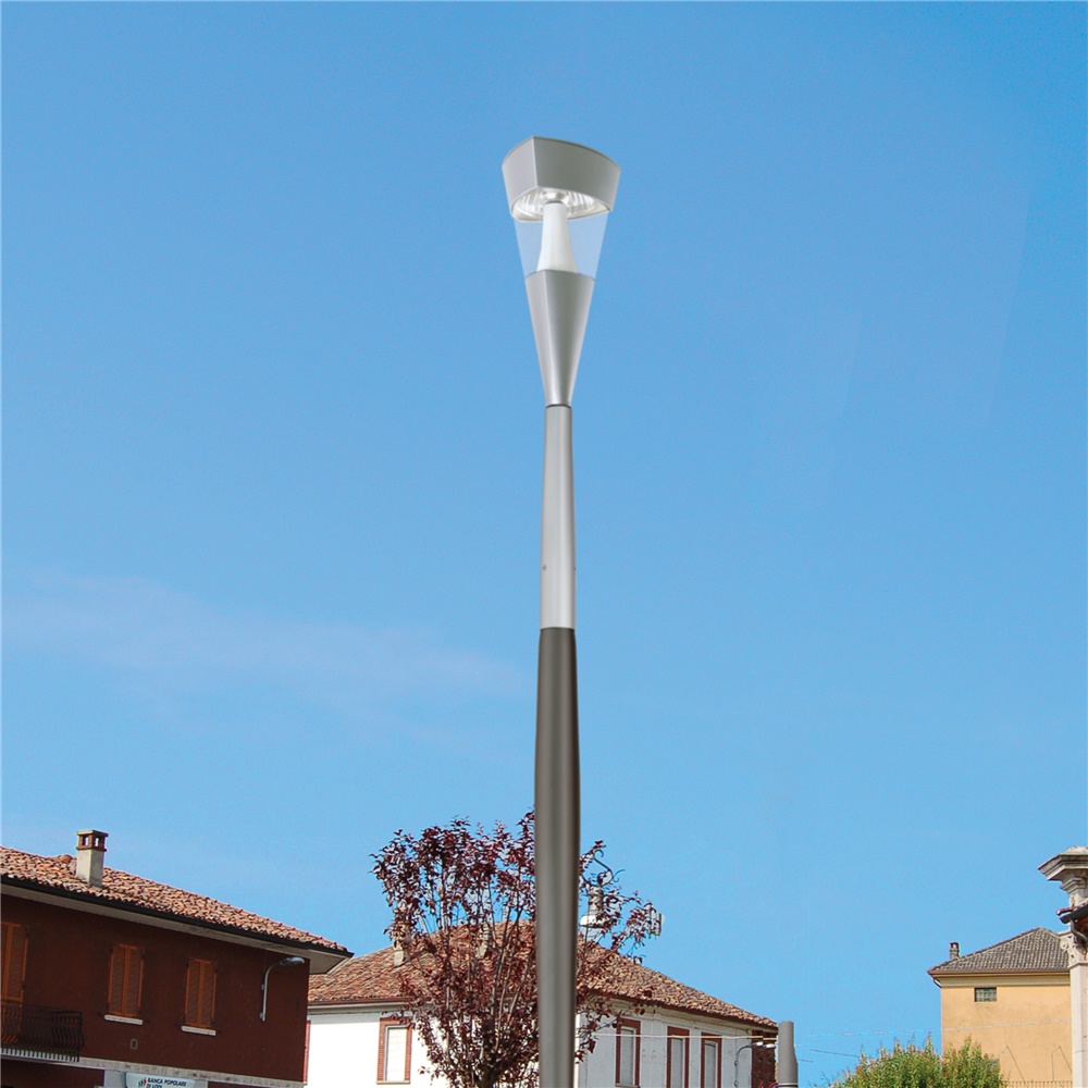 Palo illuminazione LED City 1430 altezza 4000mm colore grafite uso urbano