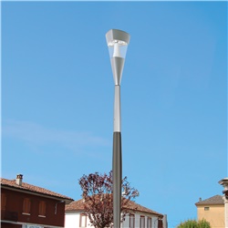 Palo illuminazione LED City 1430 altezza 4000mm colore grafite uso urbano