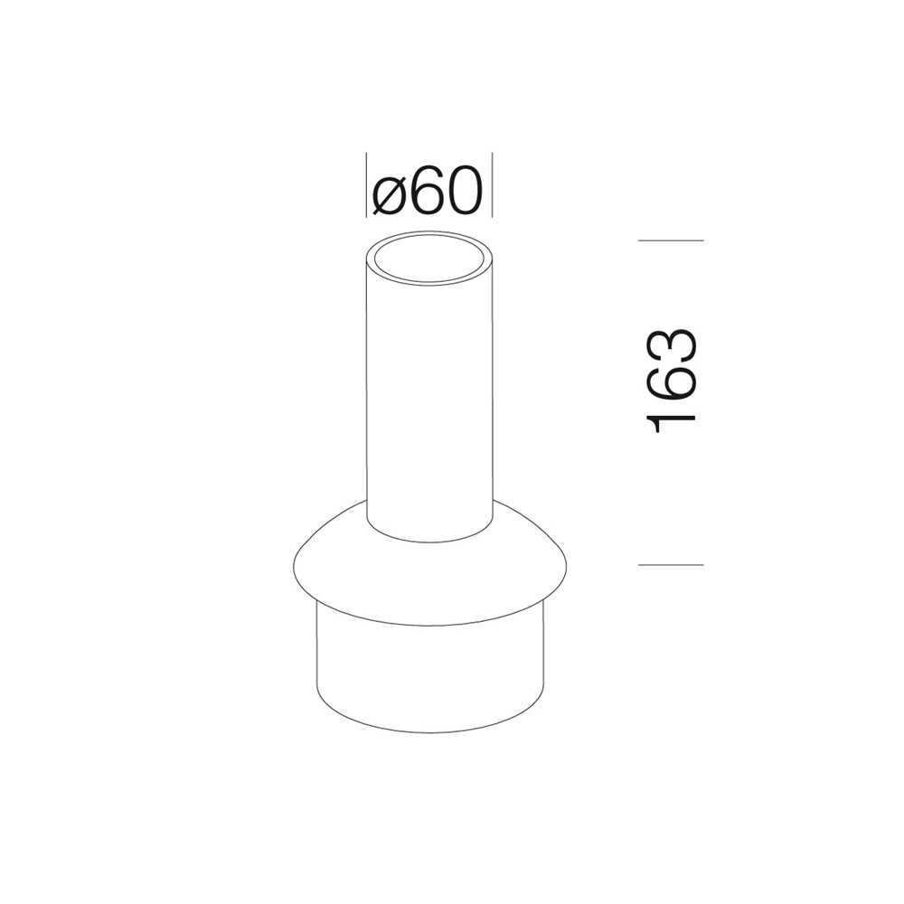 RACCORDO TESTA PALO 368 GREY9007
