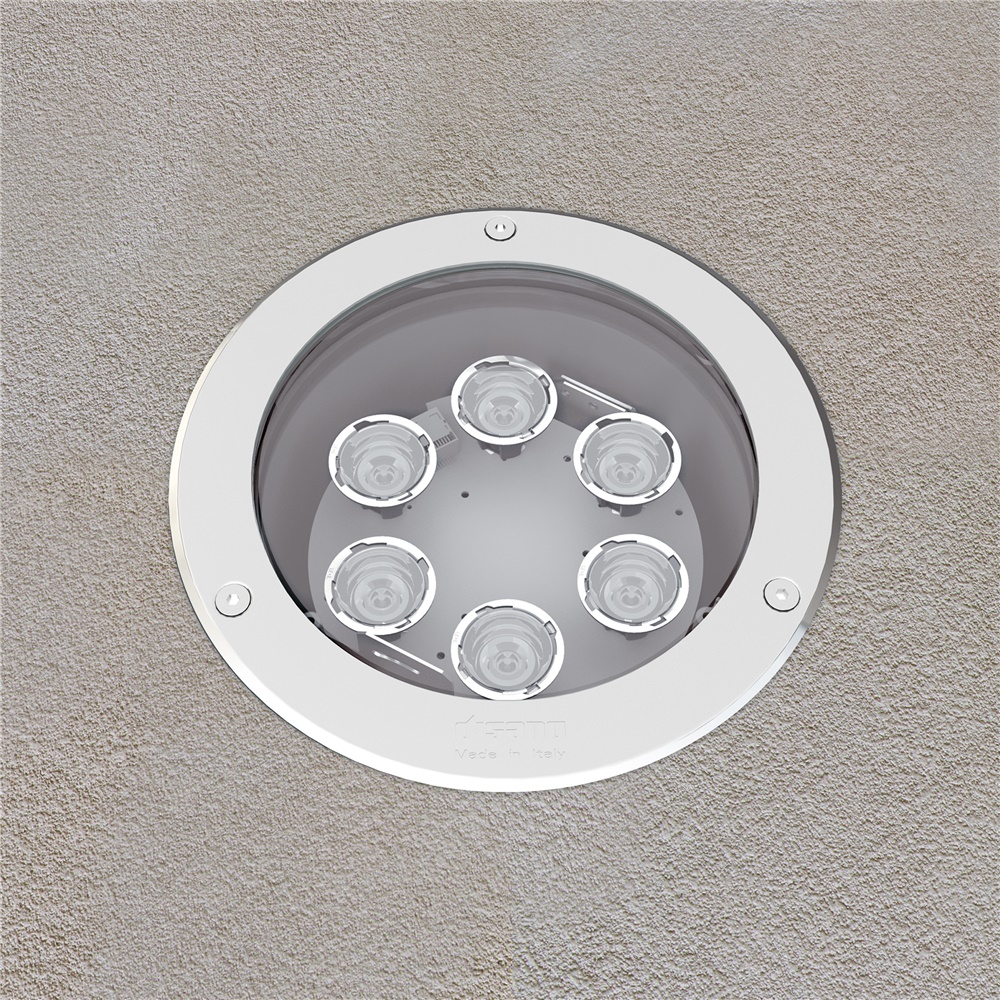FARO LED 56W RGBW INOX PER ILLUMINAZIONE ARCHITETTONICA ESTERNA