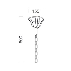 ATTACCO CON CATENELLA 518 ANTRACITE